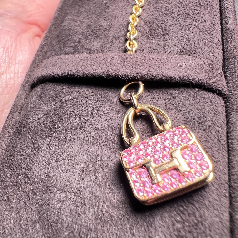 🩷SOLD🩷Authentic Hermes Constance bracelet rose gold with pink sapphires
